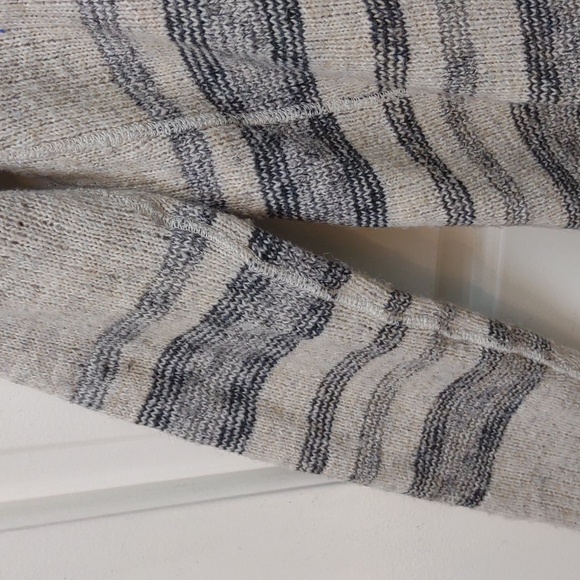 Lucky Brand Womens Tribal Aztec Black Ivory Gray Print Open Front Drape Cardigan - Picture 10 of 11